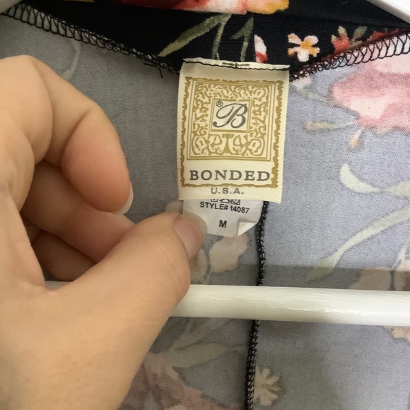 Bonded Floral Cardigan - Picture 5 of 8